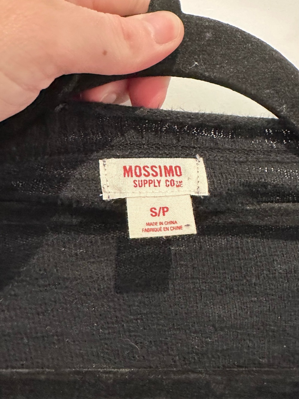 Mossimo Women's Black Open Front Knit Cardigan - Picture 3 of 3